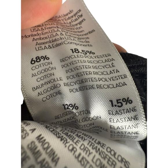 Mother The Pixie Minx Pitch Black Ruffle Tiered Button Front Mini Skirt Size 25 - Picture 8 of 11